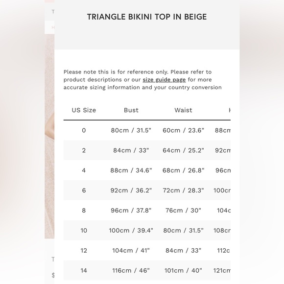 Neena swim bikini set…top is size large/bottom is medium - Picture 6 of 6